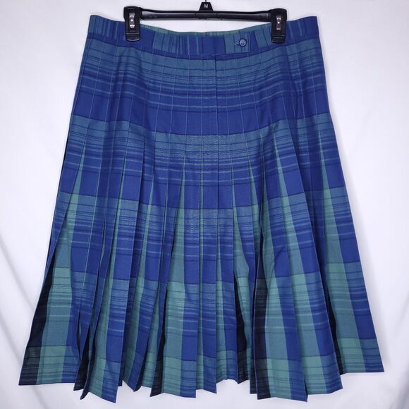 Pendleton Heritage Skirt 16 Plaid Blue, Green Virgin Wool Limited Edition - Picture 2 of 8